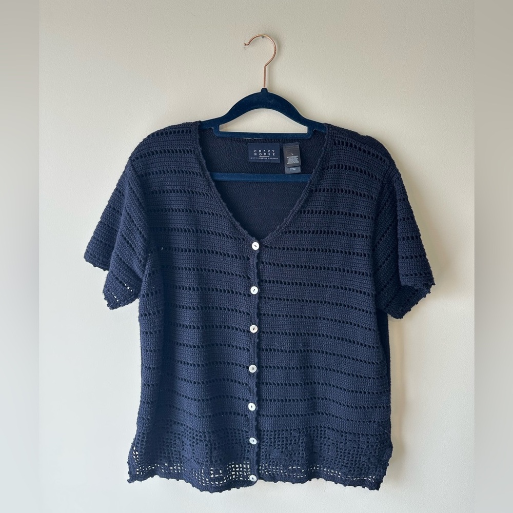 Vintage Liz Claiborne Short Sleeve Sweater